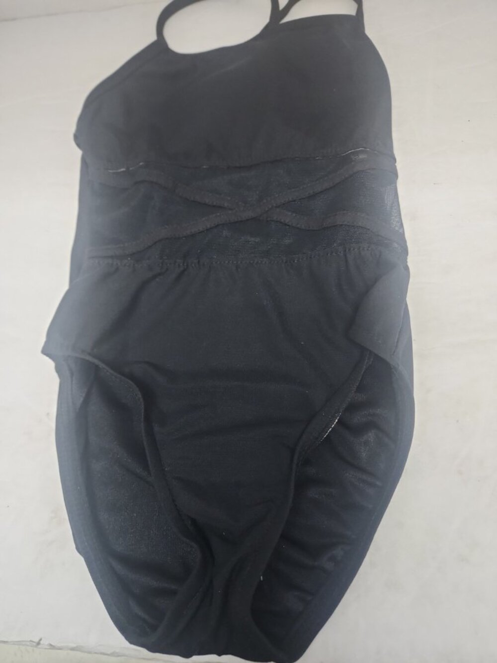 BackFlips Girl's One Piece Swimsuit Black Size 7 New !!!